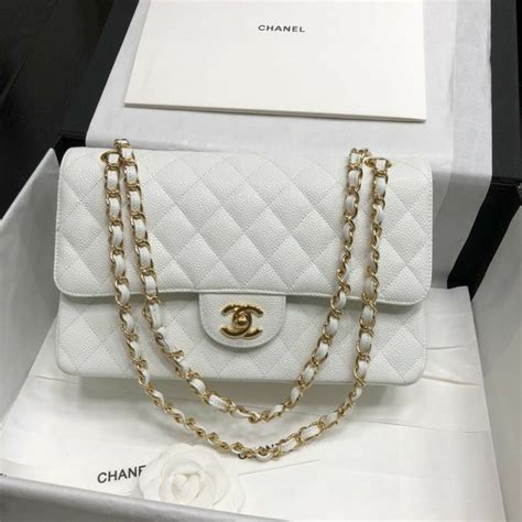 chanel shoulder bag white|chanel shoulder bag ioffer.